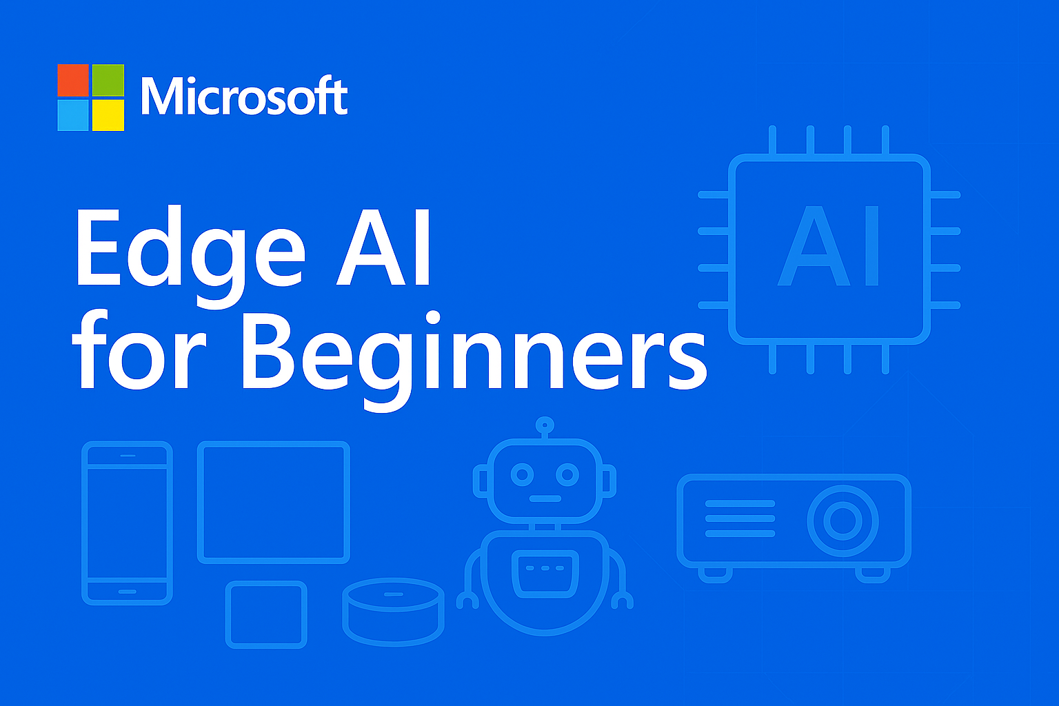 The Edge AI for Beginners course cover